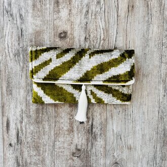 AYCA AYCA Silk Ikat Clutch w/ Chain