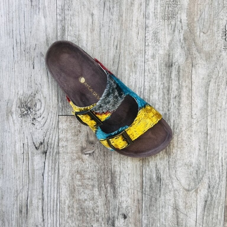 AYCA AYCA Silk Ikat Buckle Sandal