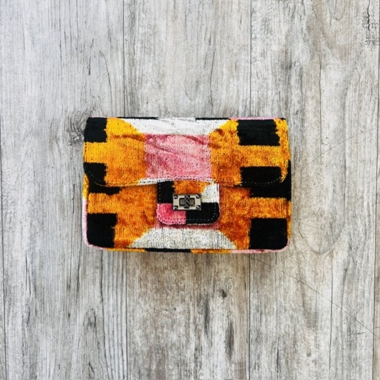 AYCA AYCA Silk Ikat Crossbody w/ Chain