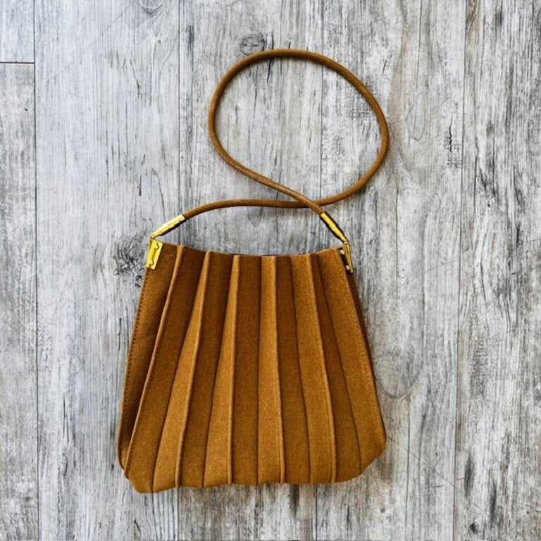 Melie Bianco Melie Bianco  Carrie Suede Pleated Bag