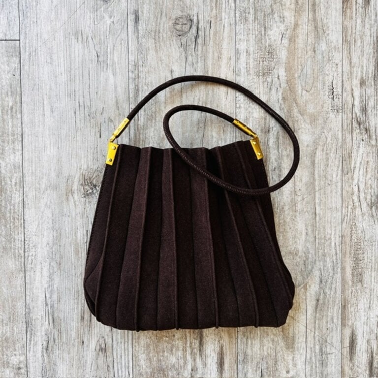 Melie Bianco Melie Bianco  Carrie Suede Pleated Bag