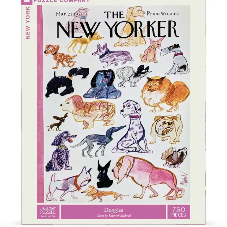 New York Puzzle Co NYPC Doggies 750 Puzzle
