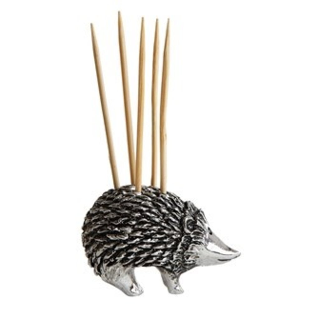 1" Pewter Hedgehog Toothpick Holder The Garret