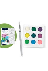 Faber-Castell Paint By Number Watercolor Flowers Succulents