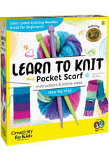 Creativity for Kids Learn to Knit Pocket Scarf 7+