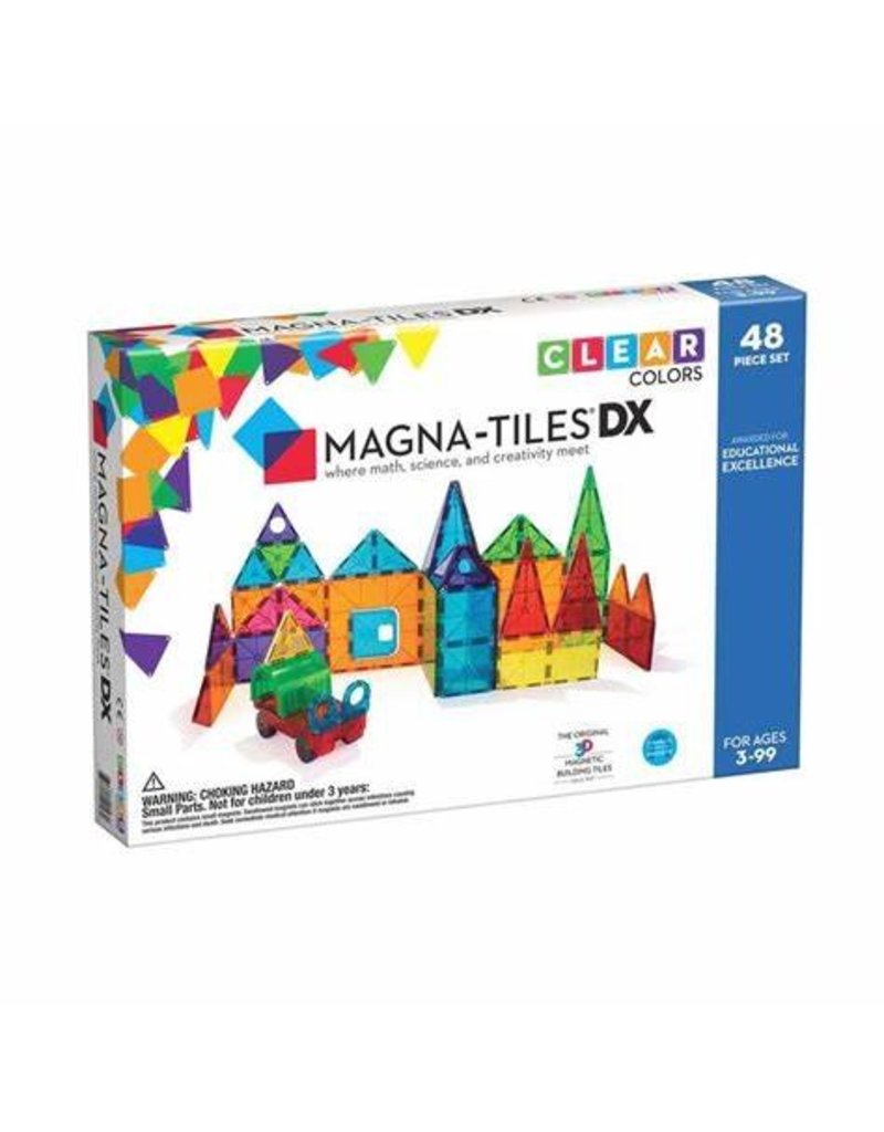 Magna-Tiles Magna Tiles DX Clear Colors 48 pc 3+
