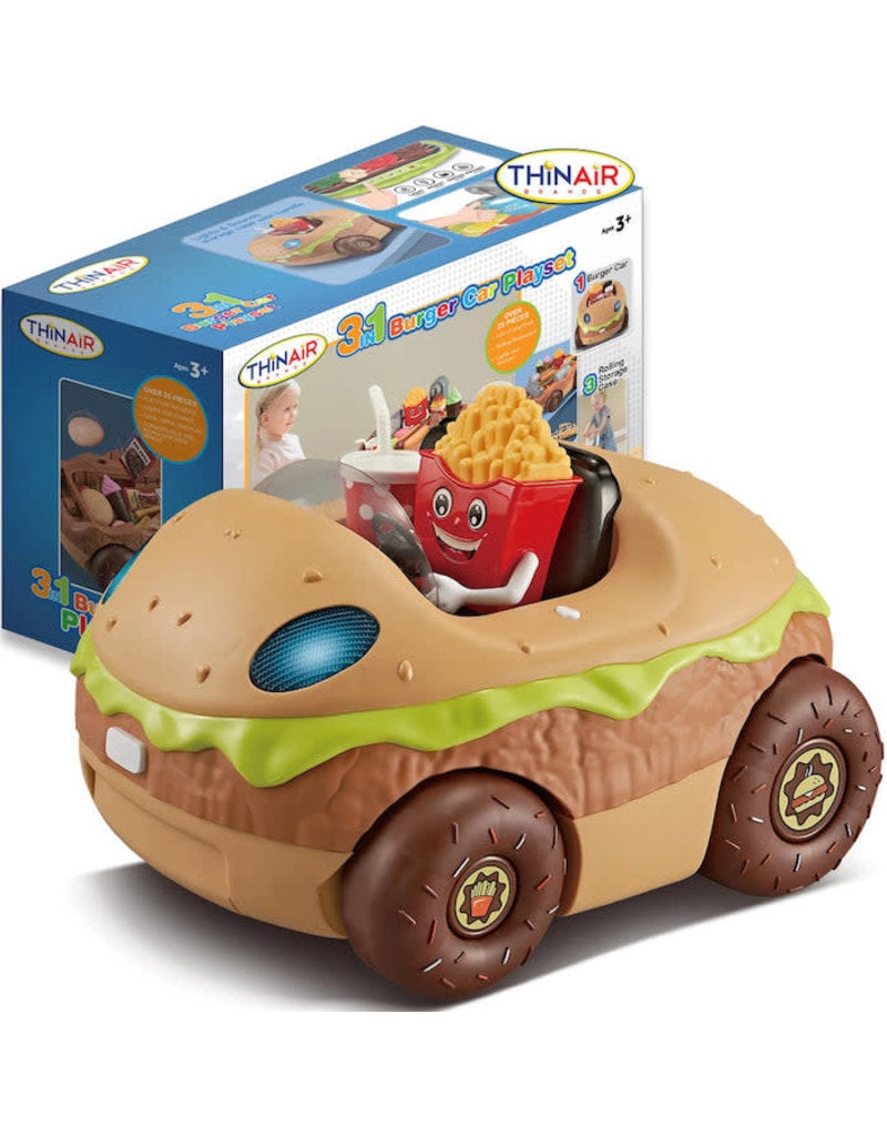 3-in-1 Burger Car Playset