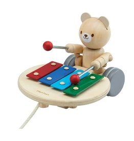 Plan Toys Pull Along Musical Bear 12m+