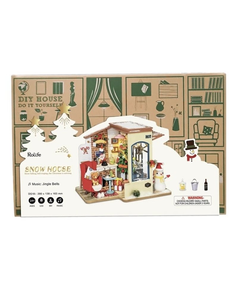 DIY Miniature Kit: Christmas Snow House 14+