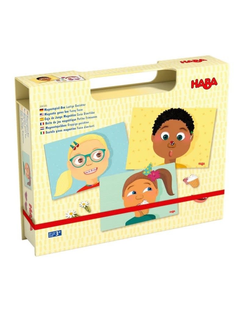 HABA Magnetic Game Box Funny Faces 2+