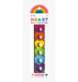 ooly Heart Ring Crayons 3+