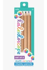 ooly Kaleidoscope Multicolored Pencils 6 pack 3+