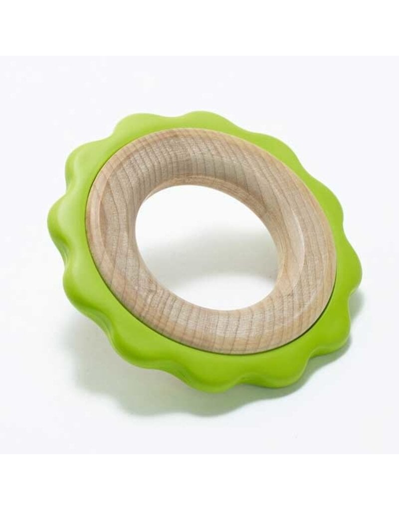 BeginAgain Green Ring Teether 6m+