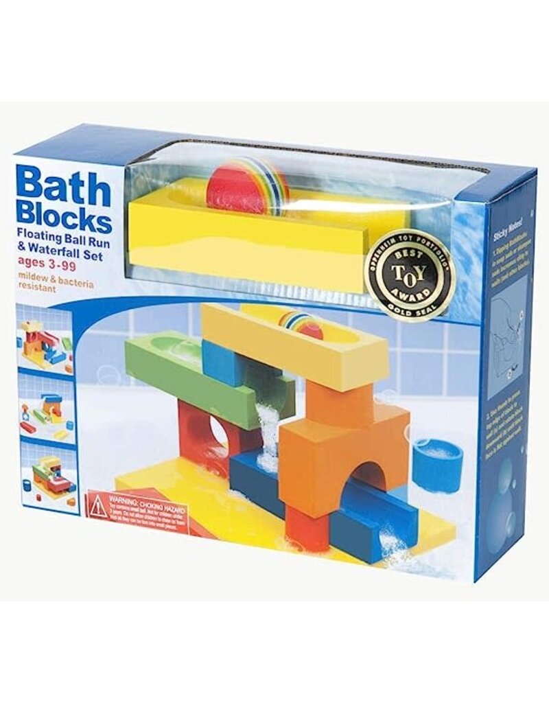 Just Think Toys Bath Blocks Ball Run and Waterfall  3+