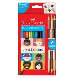 Faber-Castell World Colors - 15ct EcoPencils 3+