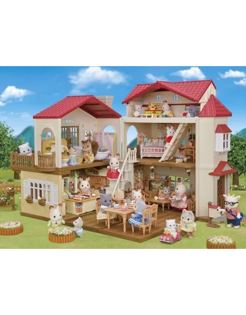 Calico Critters Red Roof Country Home Secret Attic Playroom3+
