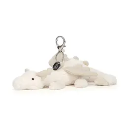 Jellycat JC Snow Dragon Bag Charm