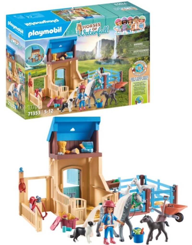 Playmobil Horse Stall with Amelia and Whisper 4+