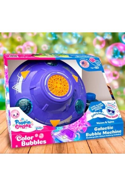 PoppinColorz Galactic Bubble Machine 6+