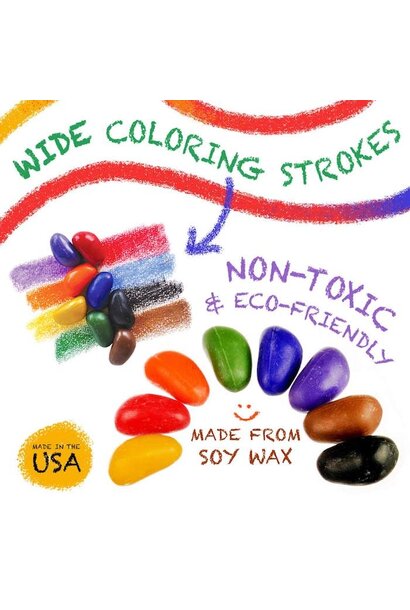 Crayon Rocks 8 Colors Muslin Bag