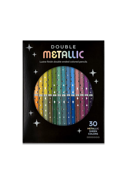 Double Ended Metallic Colored Pencil Set ct 15