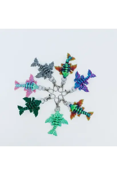 Ruby's 3D Printed Dragon Keychains 3"   4+