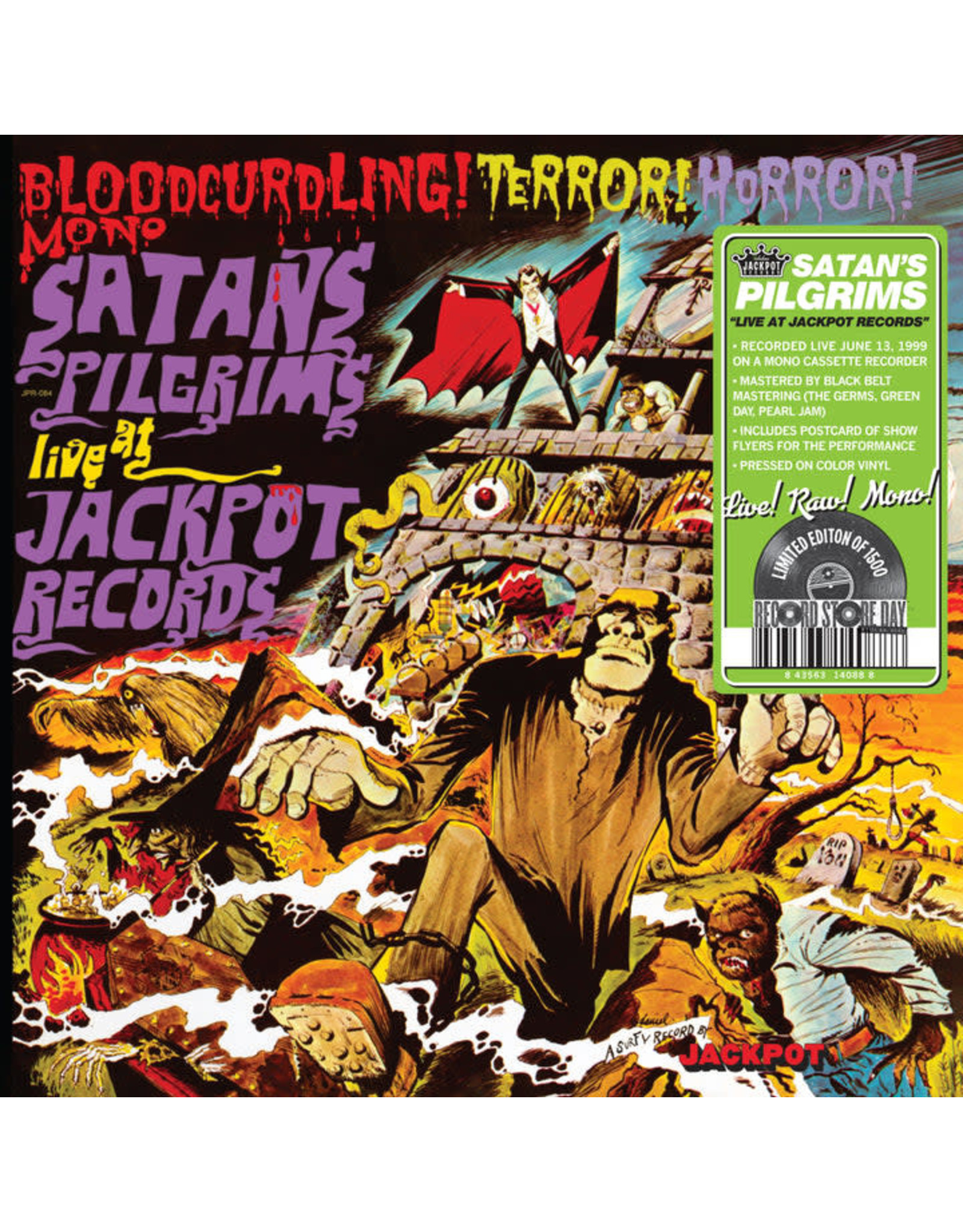 Jackpot Records Satan's Pilgrims - Live at Jackpot Records - Colored Vinyl LP
