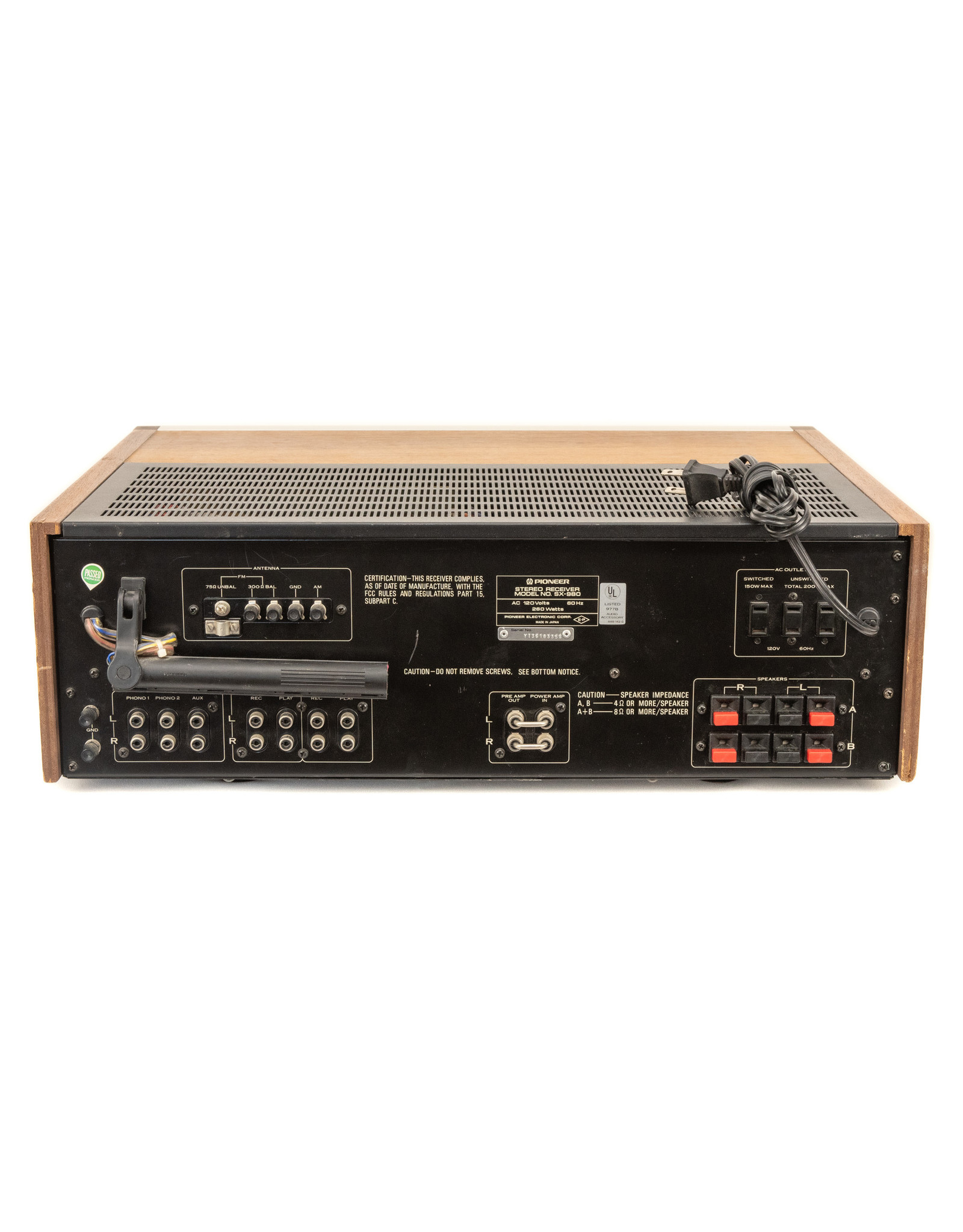 Pioneer Pioneer SX-980 Receiver USED