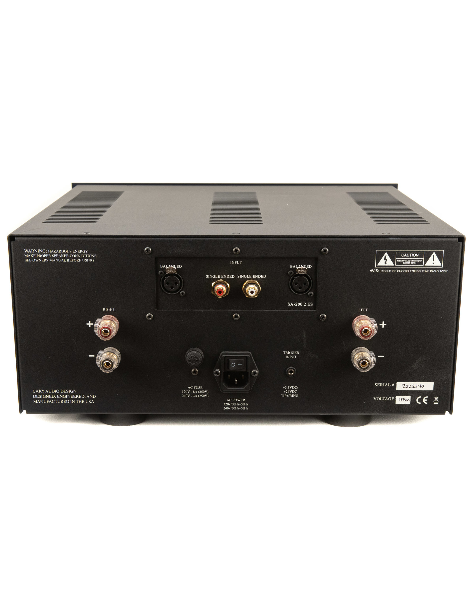 Cary Audio Cary Audio SA-200.2 ES Power Amp USED