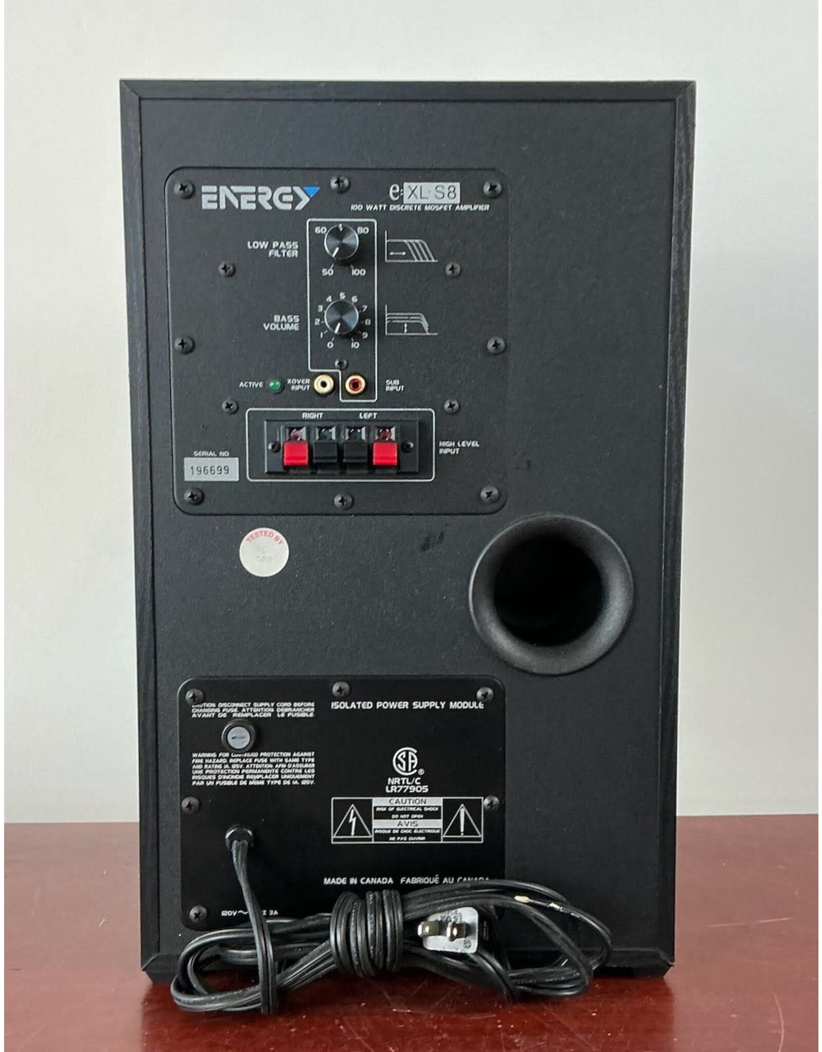 Energy Energy E:XL-S8 Subwoofer USED