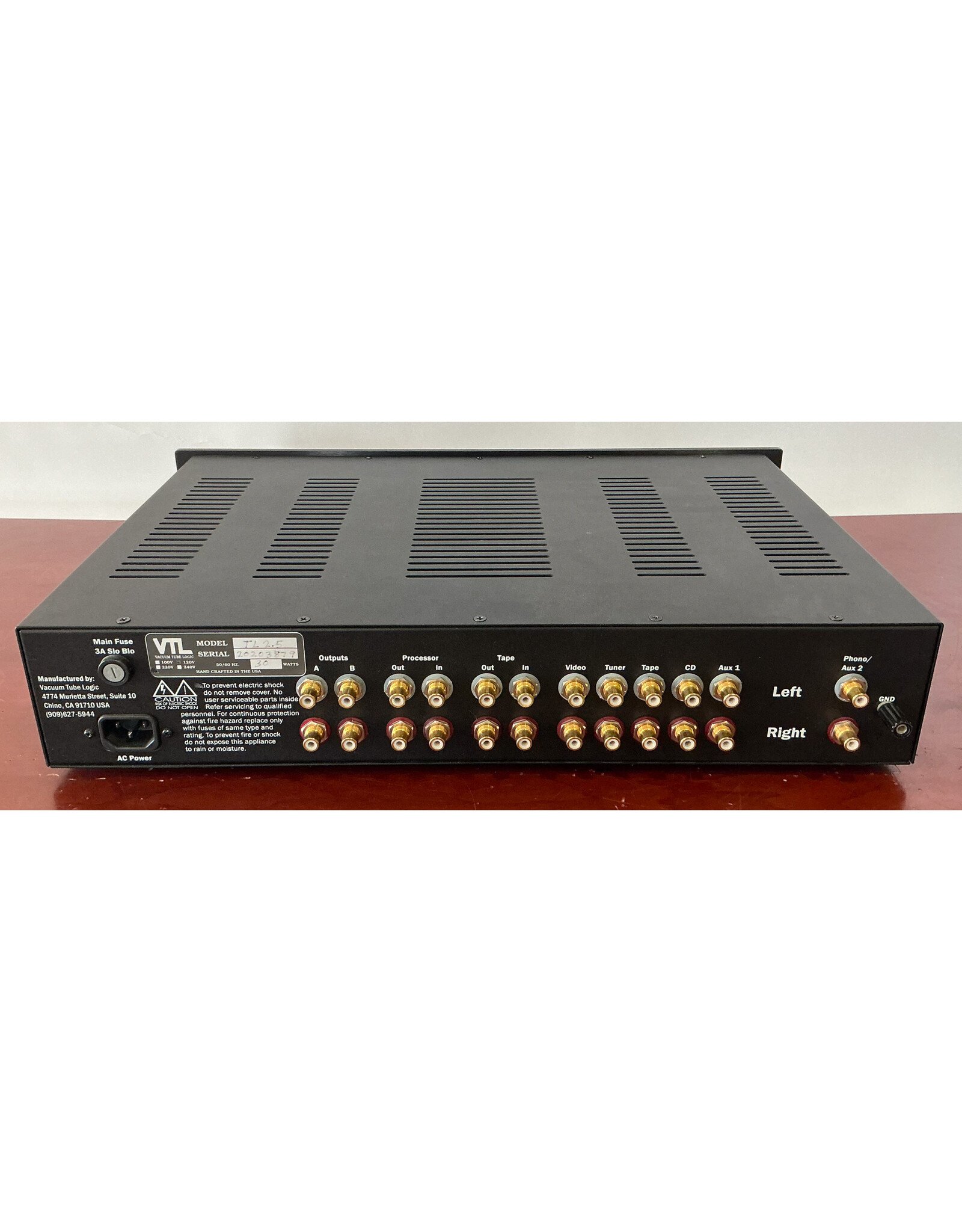 VTL VTL TL-2.5 Preamp USED