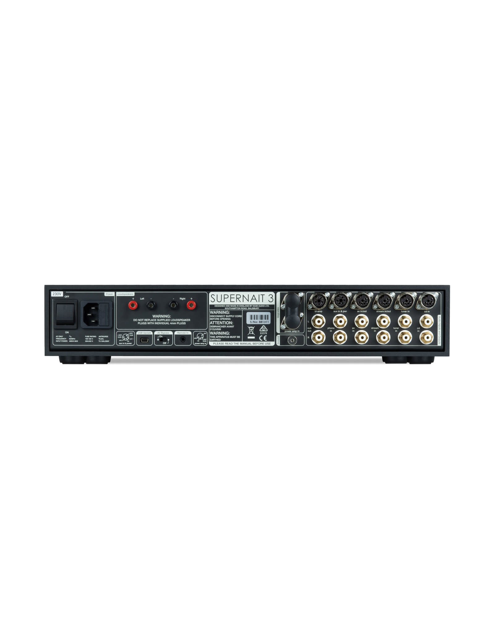 Naim Audio Naim Audio SuperNAIT 3 Integrated Amplifier FACTORY REFURBISHED