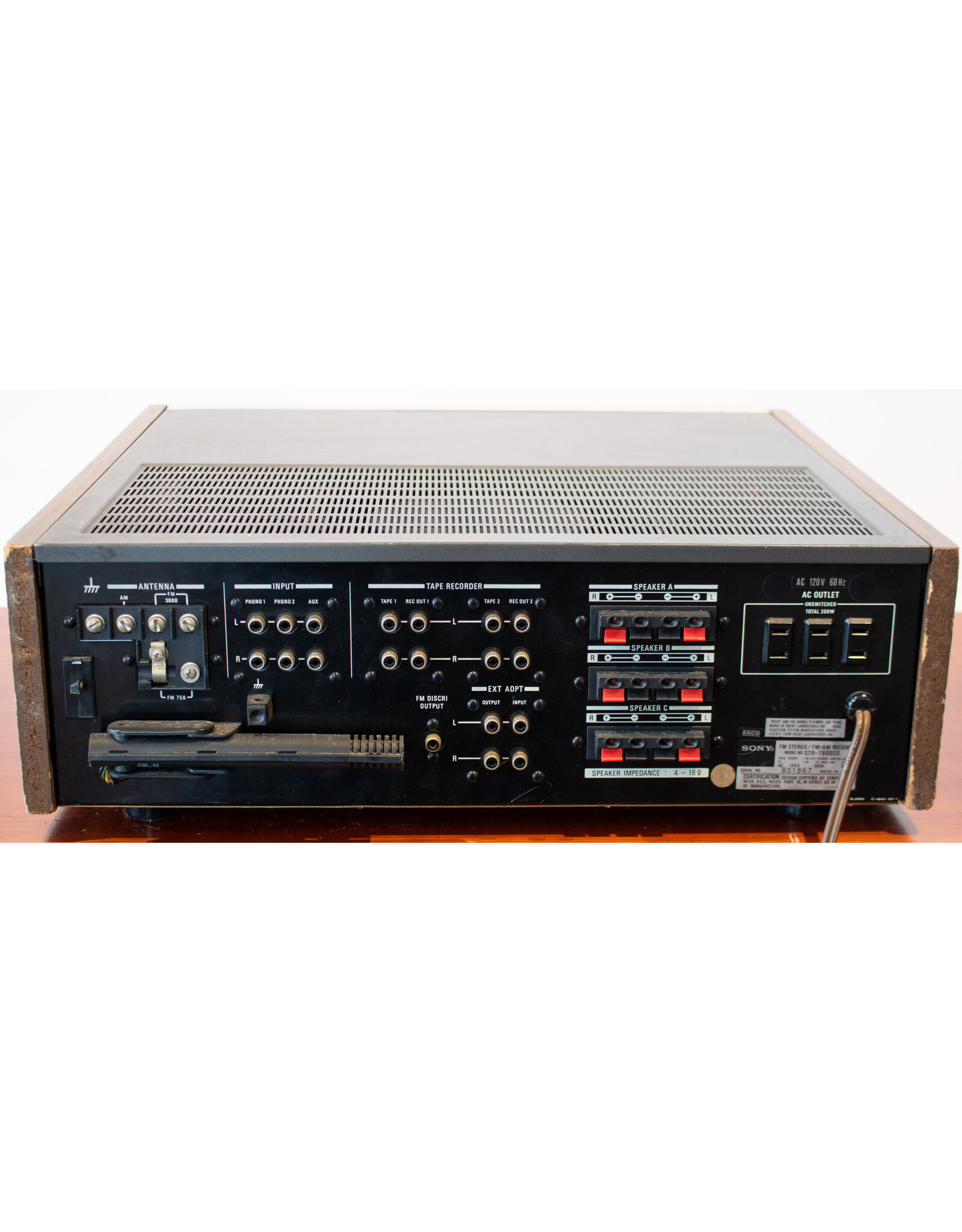 Sony Sony STR-7800SD Receiver USED