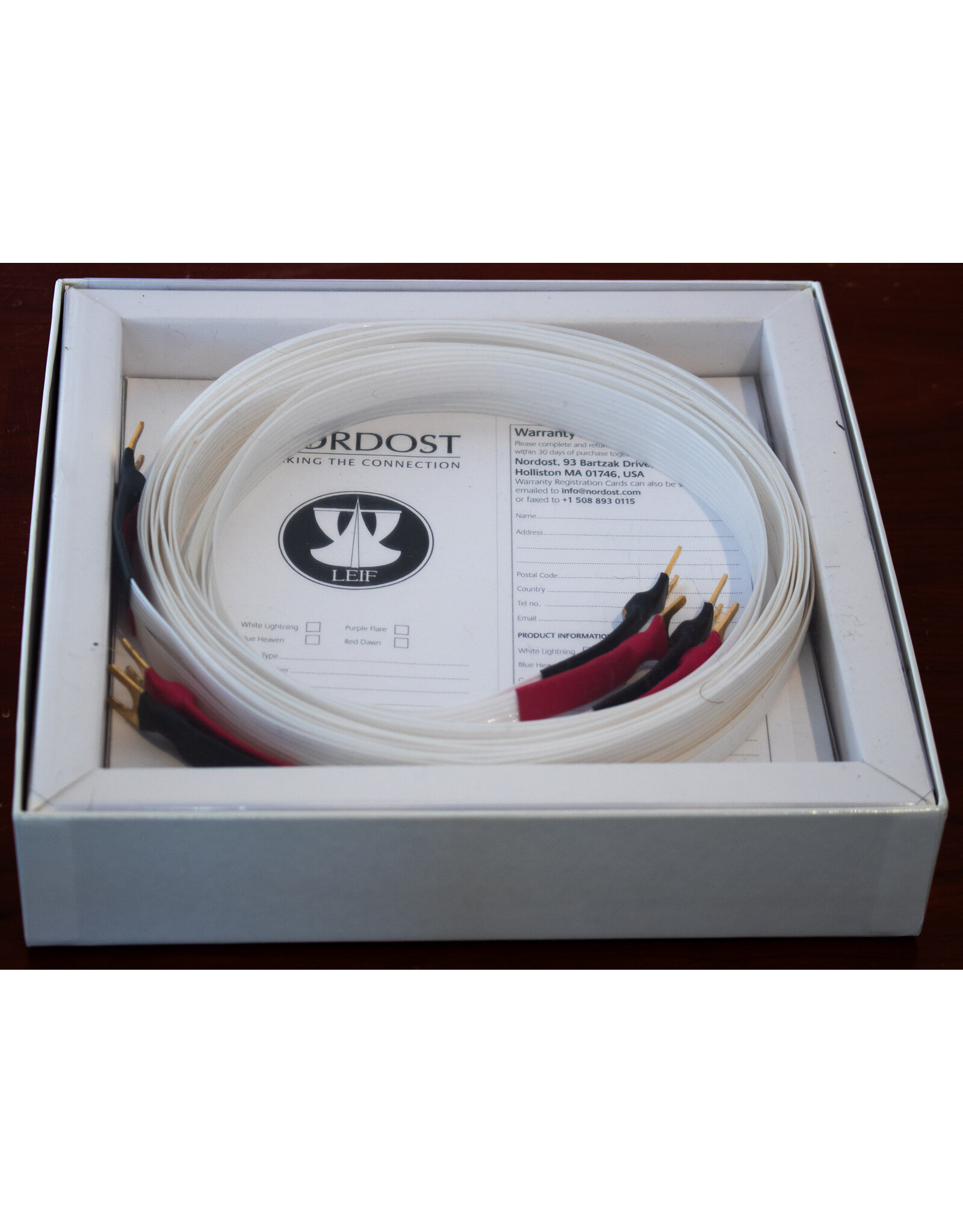 Nordost Nordost White Lightning Speaker Cables USED