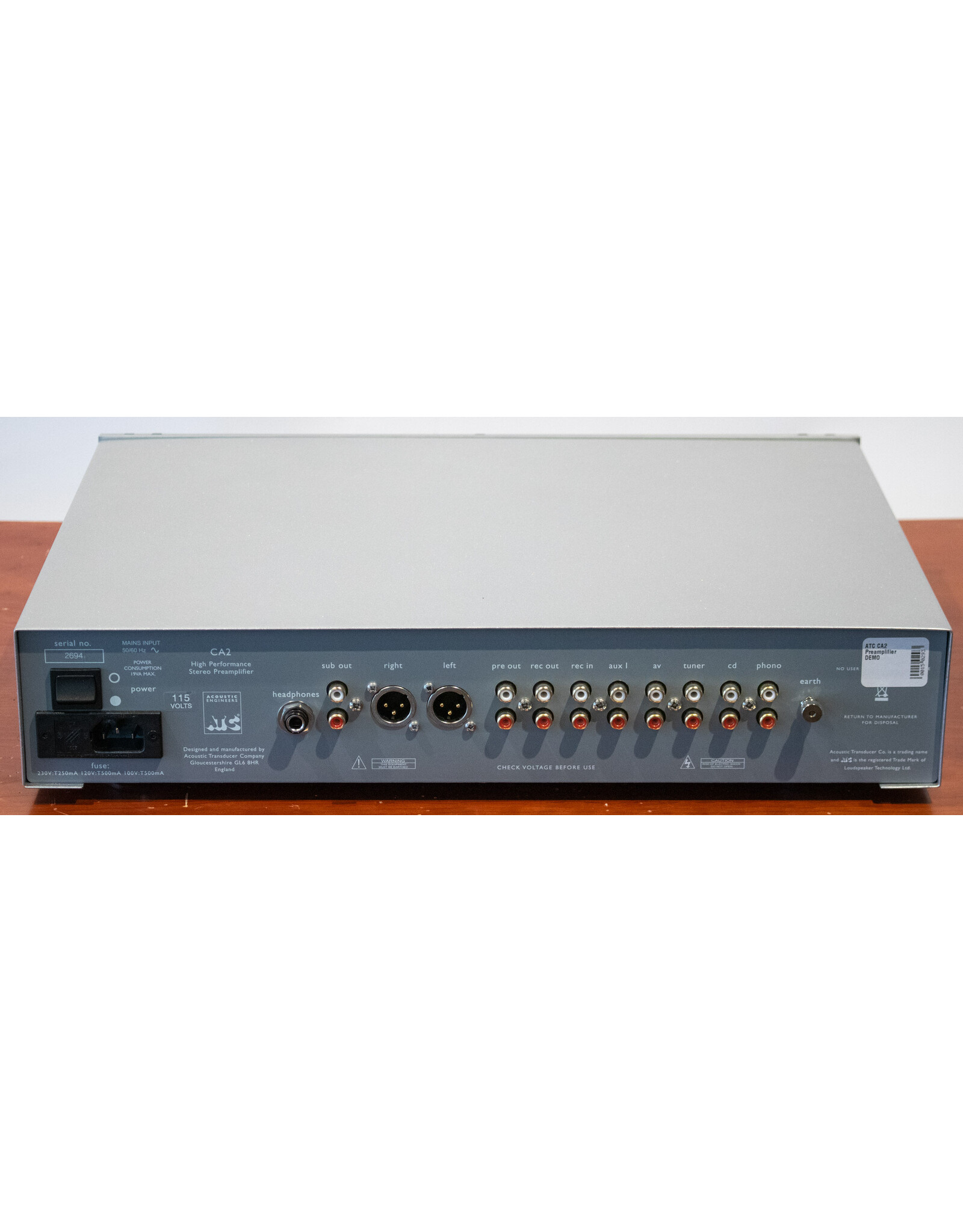 ATC ATC CA 2 Mk2 Preamp USED