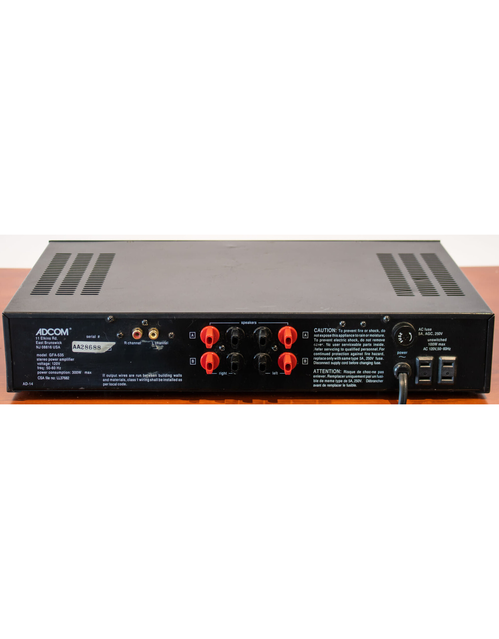 Adcom Adcom GFA-535L Power Amp USED