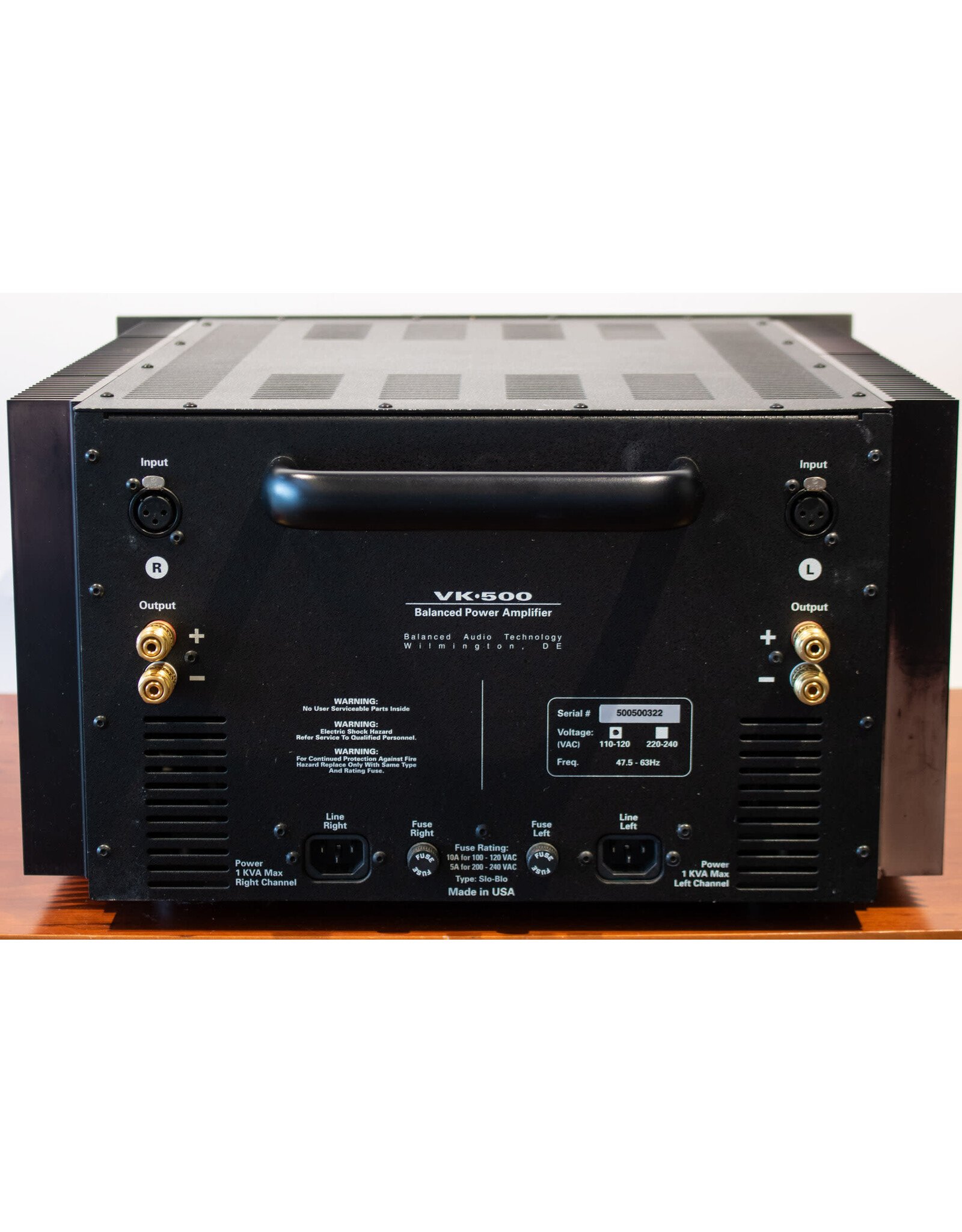 Balanced Audio Technology Balanced Audio Technology VK-500 Power Amp USED