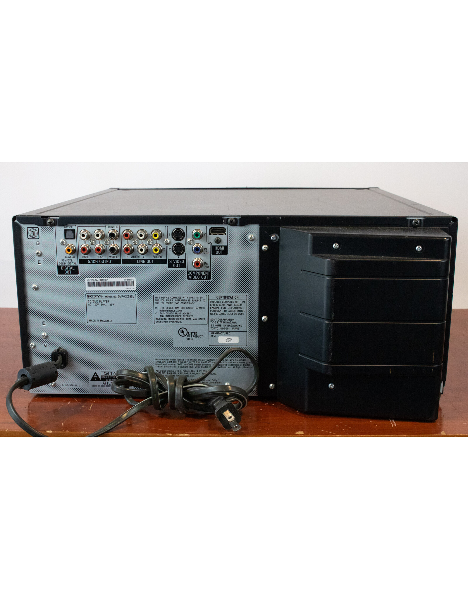 Sony Sony DVP-CX995V 400-Disc DVD CD Player USED