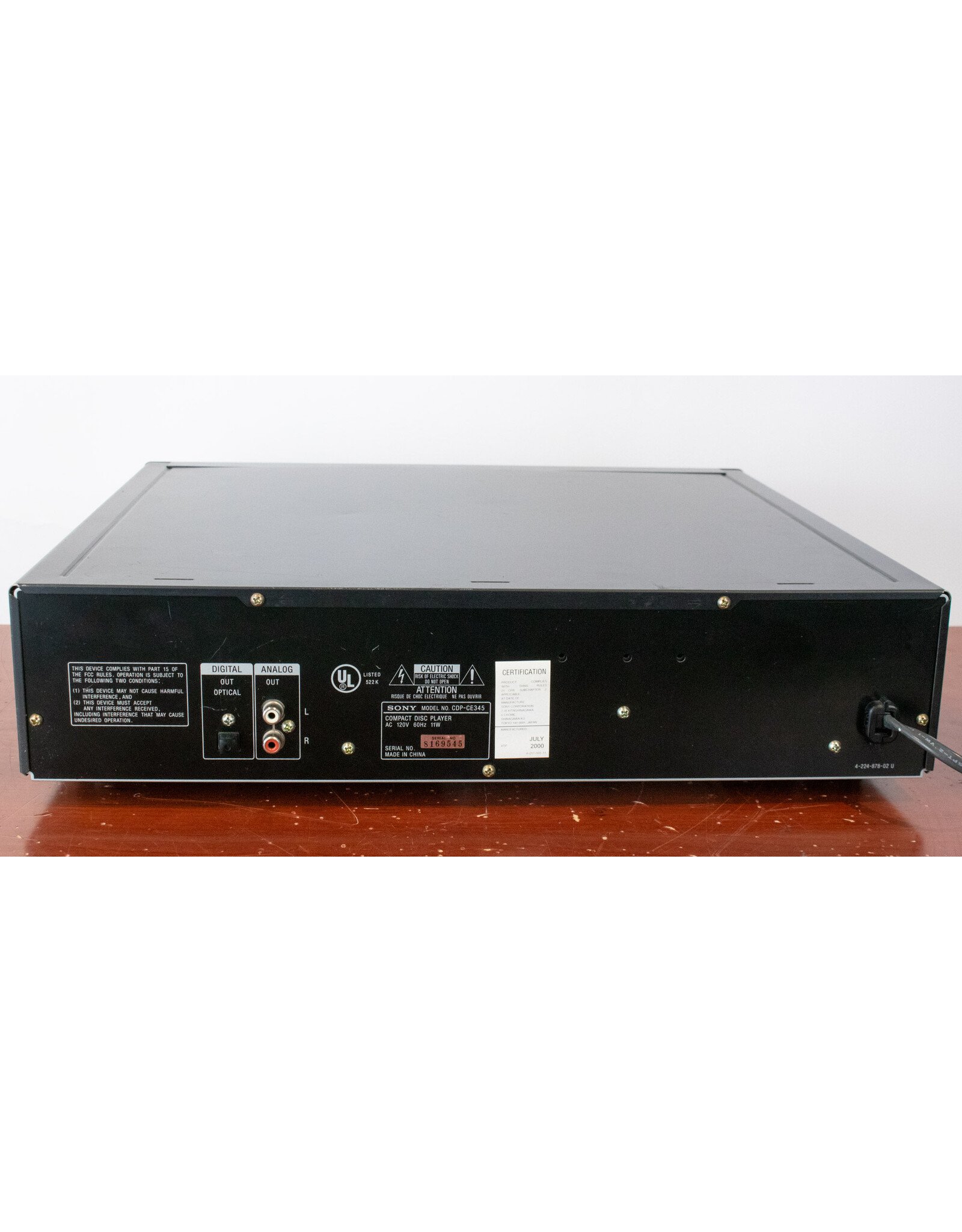 Sony Sony CDP-CE345 5-Disc CD Player USED