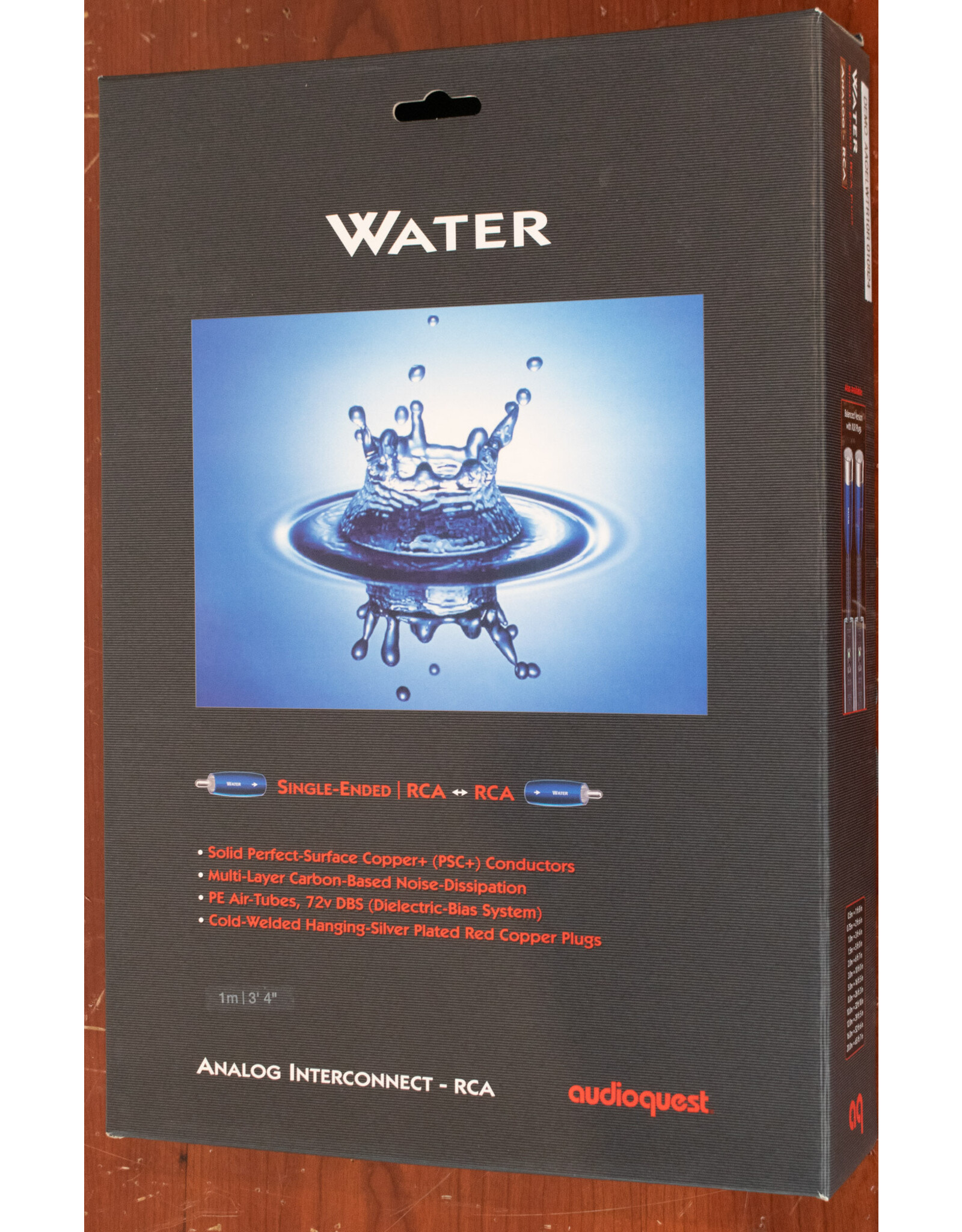 AudioQuest AudioQuest Water 1m RCA Cables USED