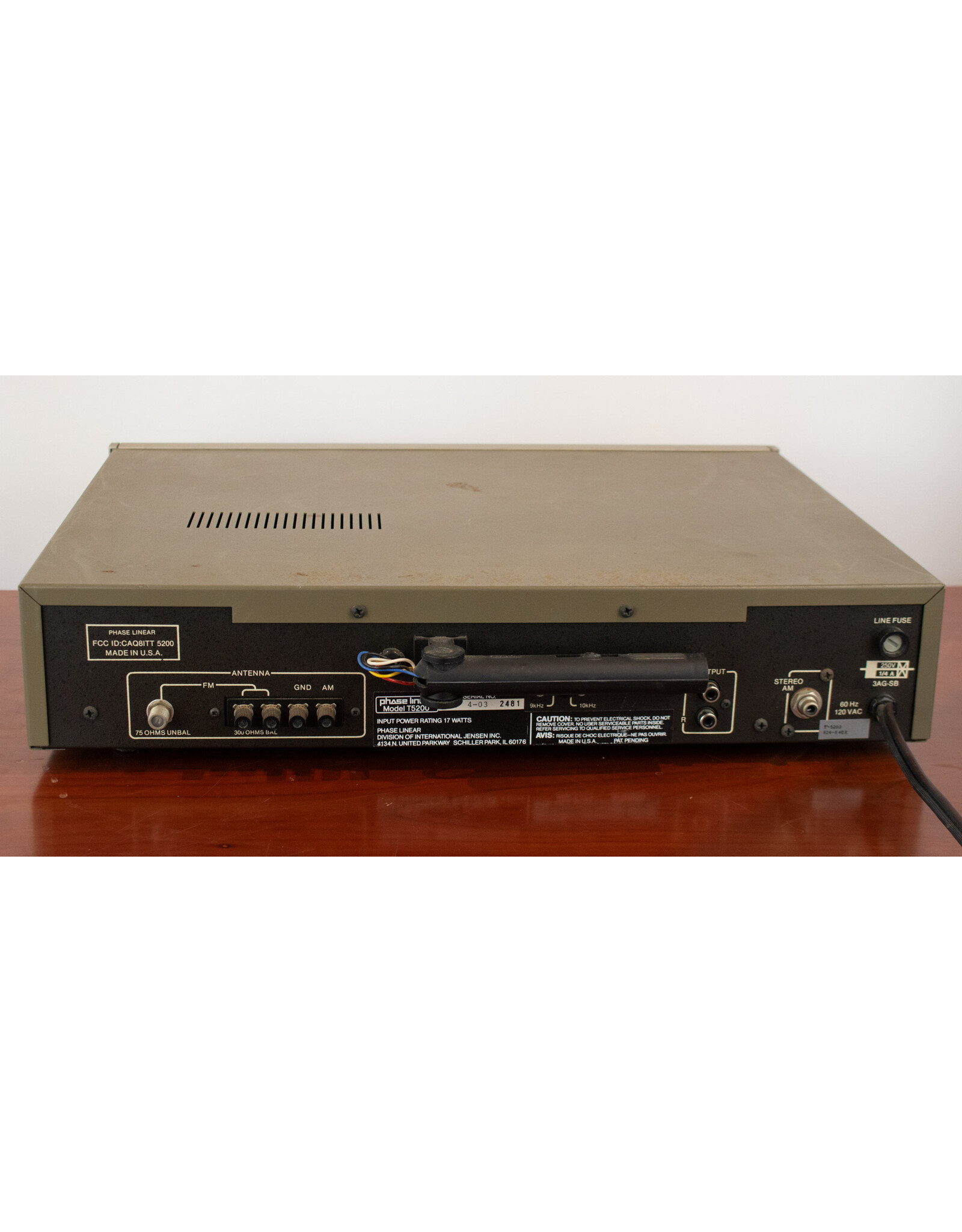 Phase Linear Phase Linear T5200 Tuner USED