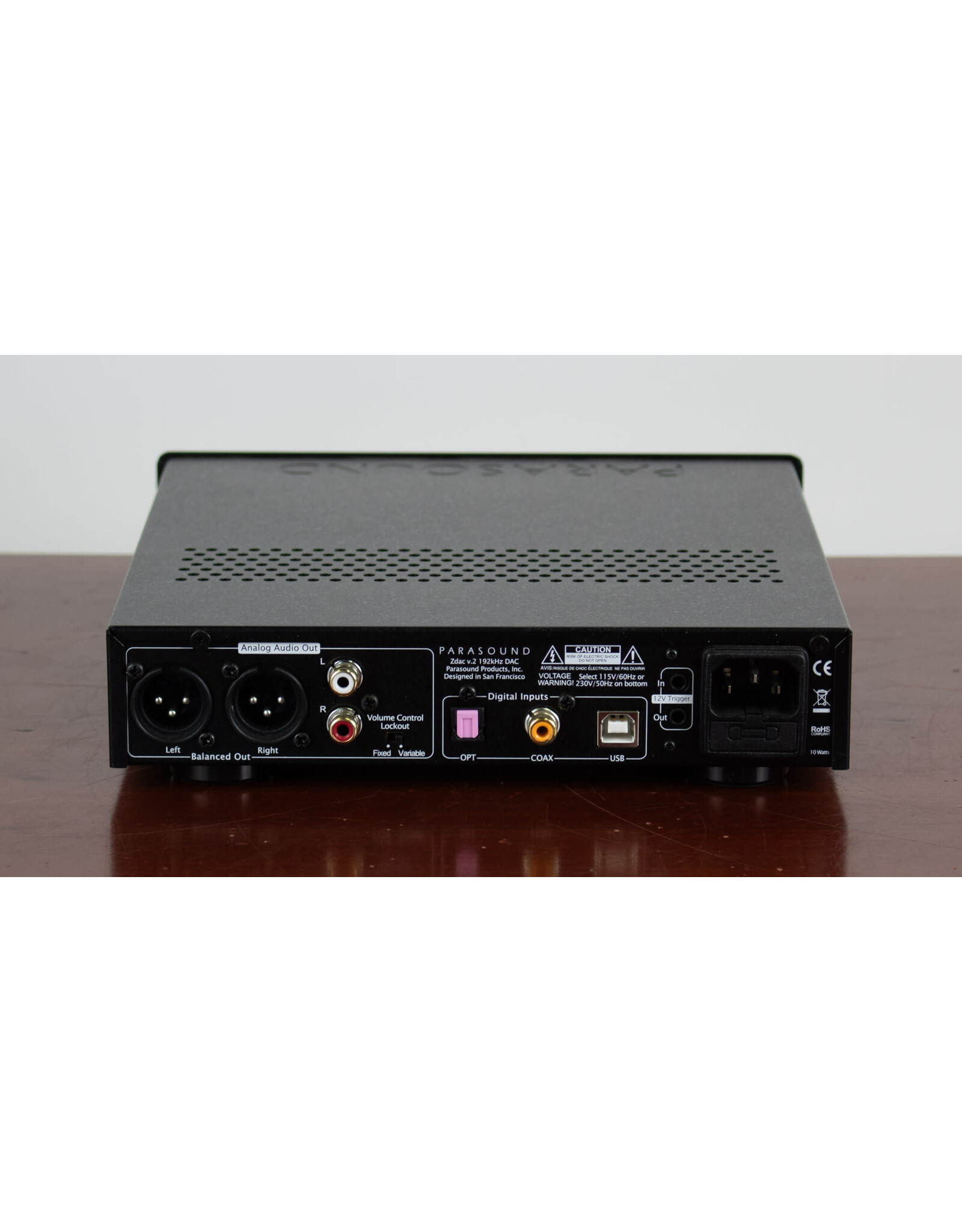 Parasound Parasound ZDAC v.2 Headphone Amp + DAC USED