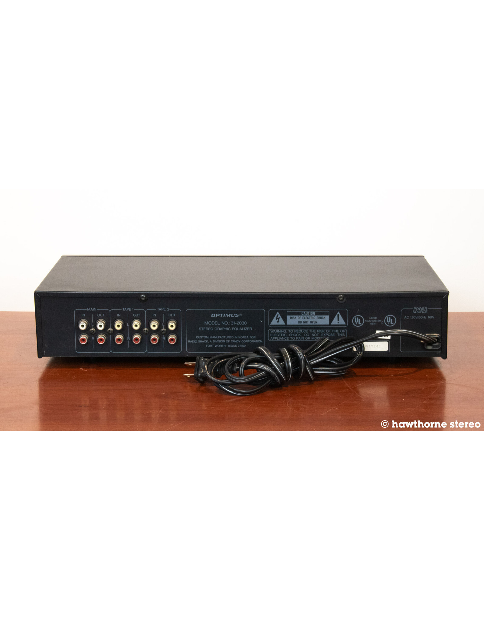 Optimus Optimus 31-2030 Equalizer USED