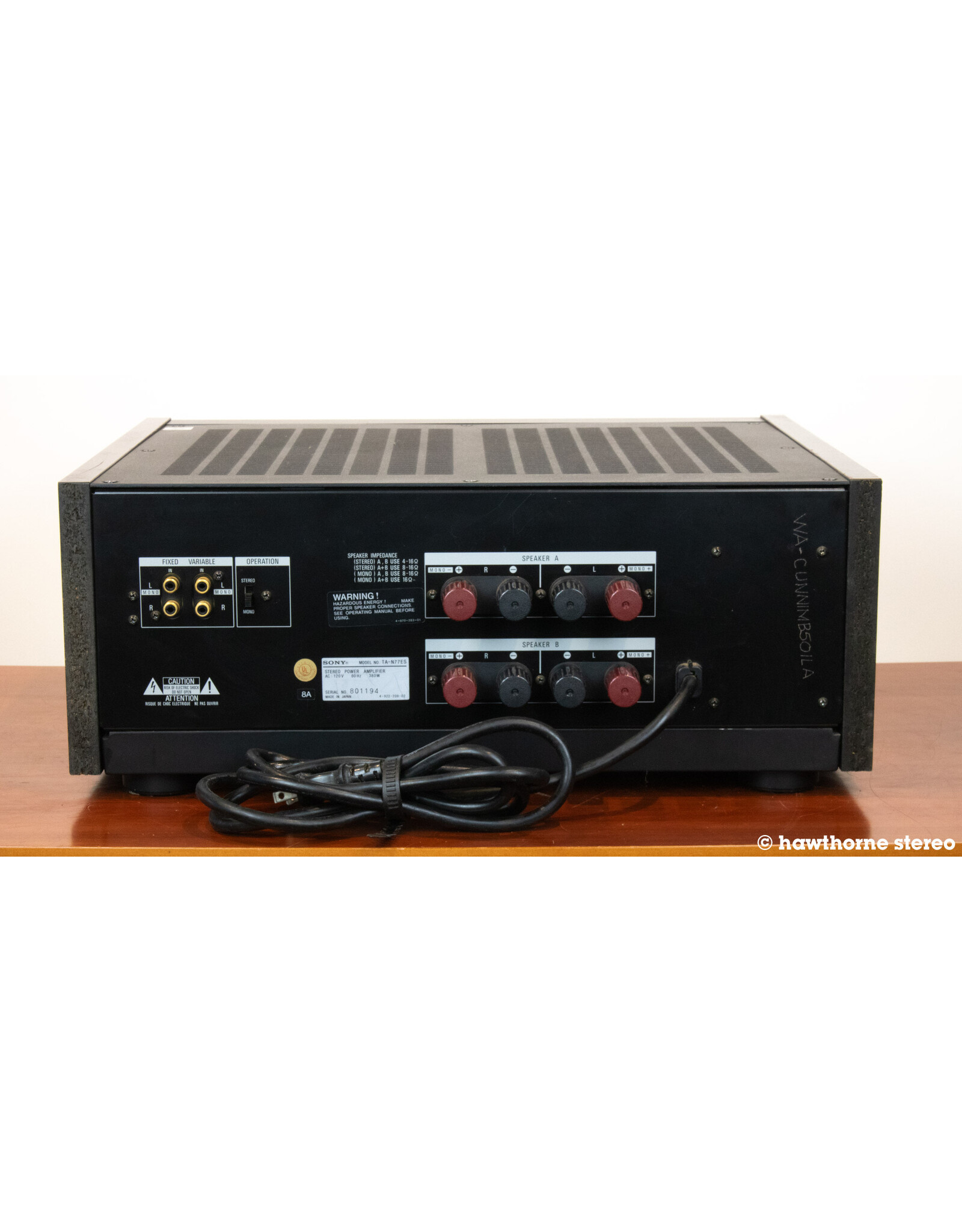 Sony Sony TA-N77ES Power Amp USED