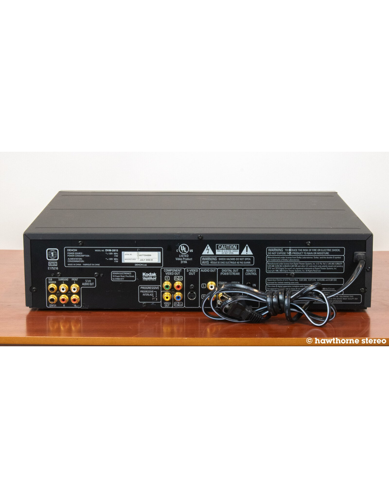 Denon Denon DVM-2815 DVD CD Player USED