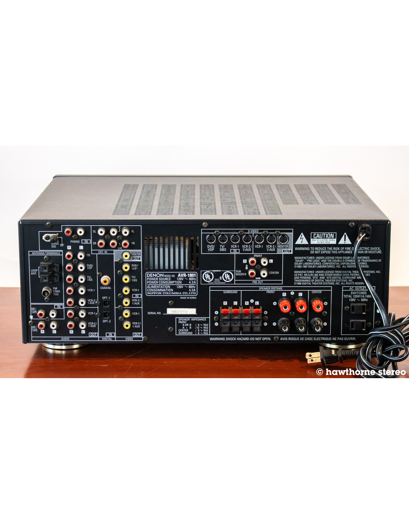 Denon Denon AVR-1801 Receiver USED