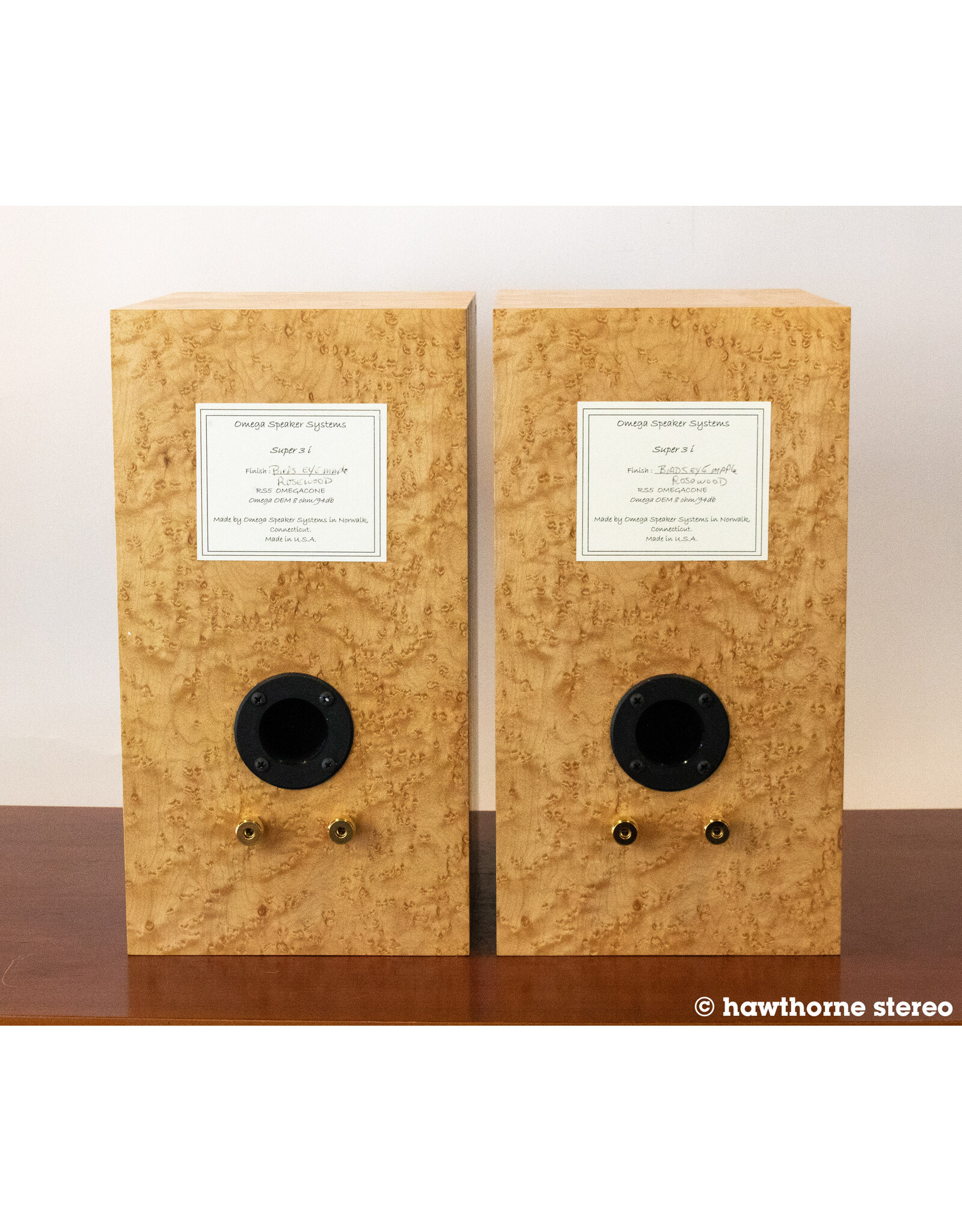 Omega Omega Super 3i Bookshelf Speakers USED