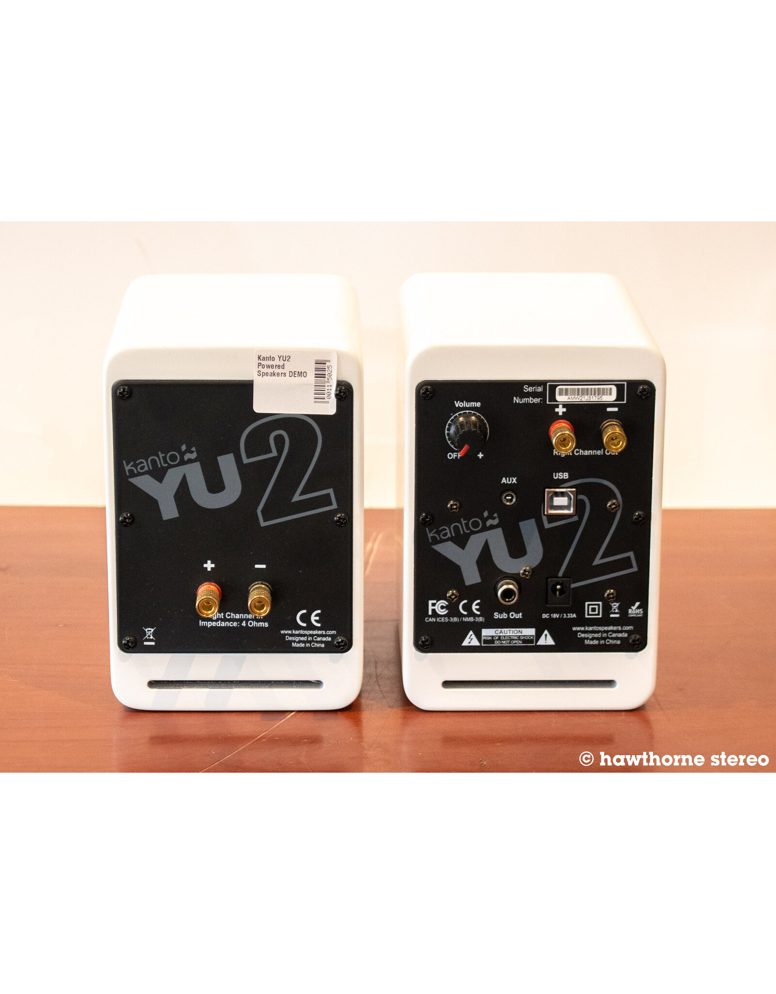 Kanto Kanto YU2 Desktop Powered Speakers USED