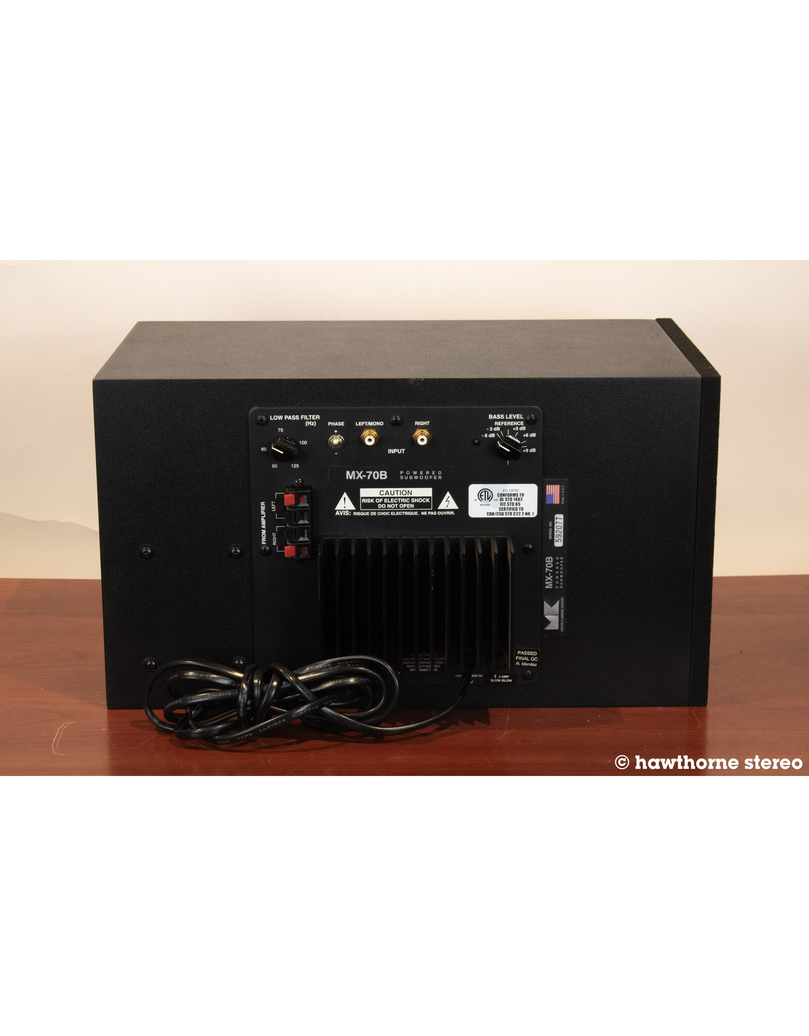 M&K M&K MX-70B Subwoofer USED