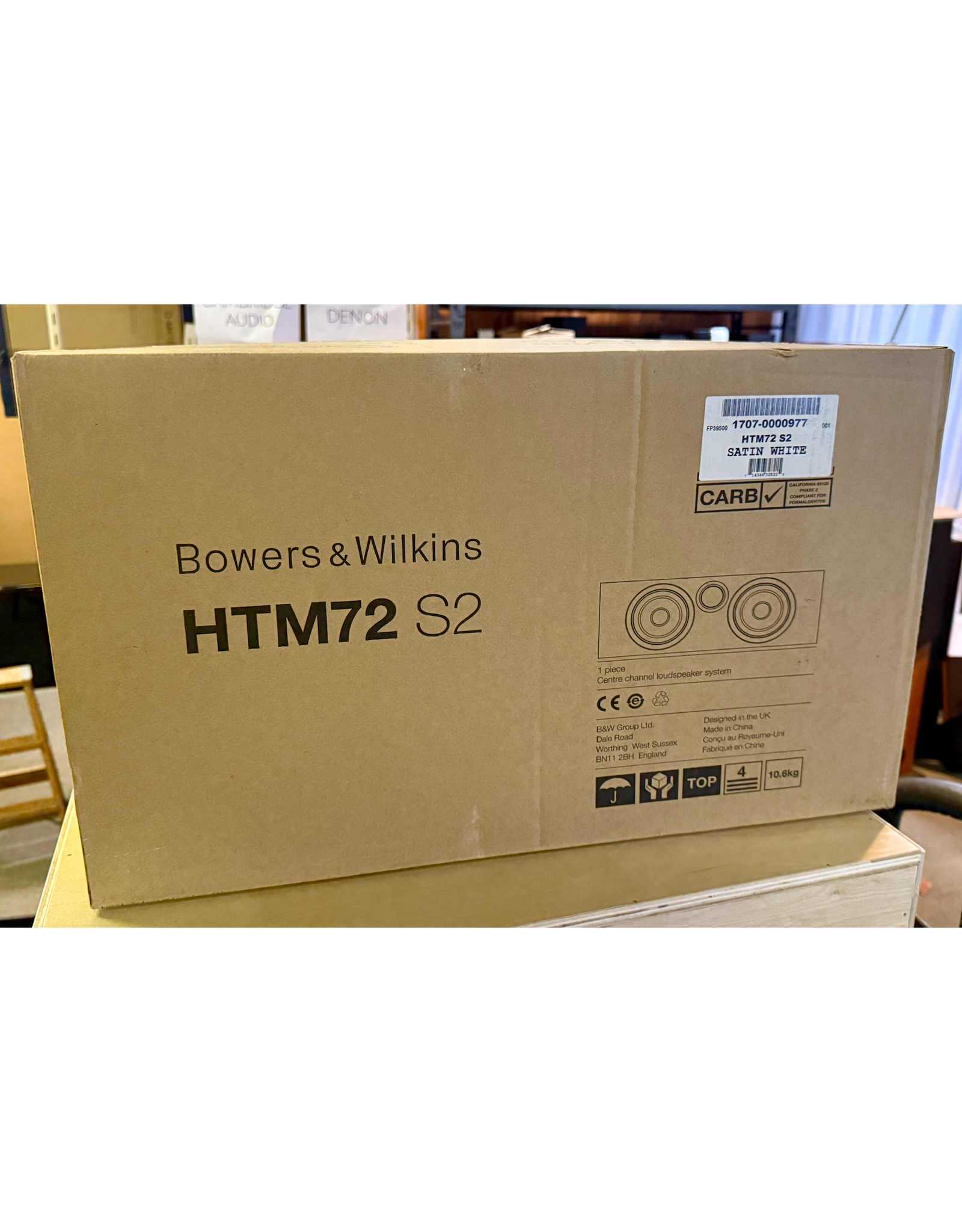 B&W B&W HTM-72 S2 Center Speaker USED